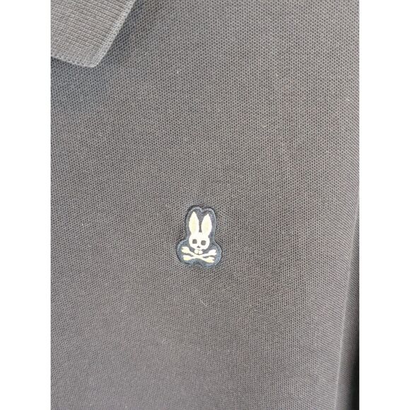 Psycho Bunny by Robert Godley Polo Shirt Navy Blue Men's Size 7/XL - Picture 4 of 11